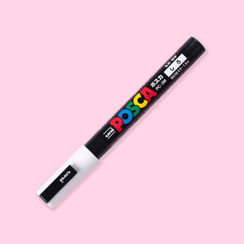 Uni Posca Paint Marker PC-3M - Fine Point - White - Stationery Pal