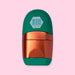 Milan Capsule Sharpener + Eraser Copper - Green