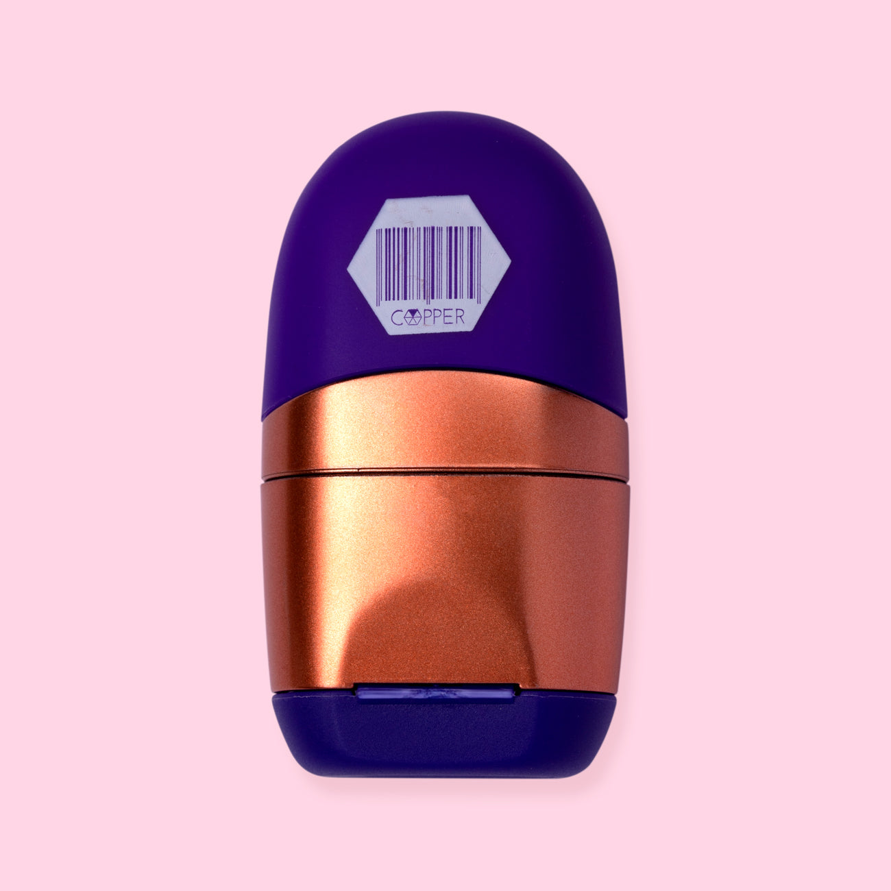 Milan Capsule Sharpener + Eraser Copper - Lilac