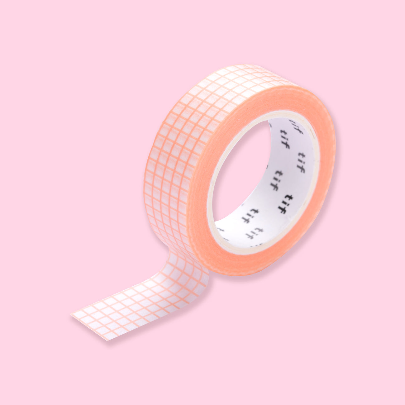 Grid Washi Tape - Peach