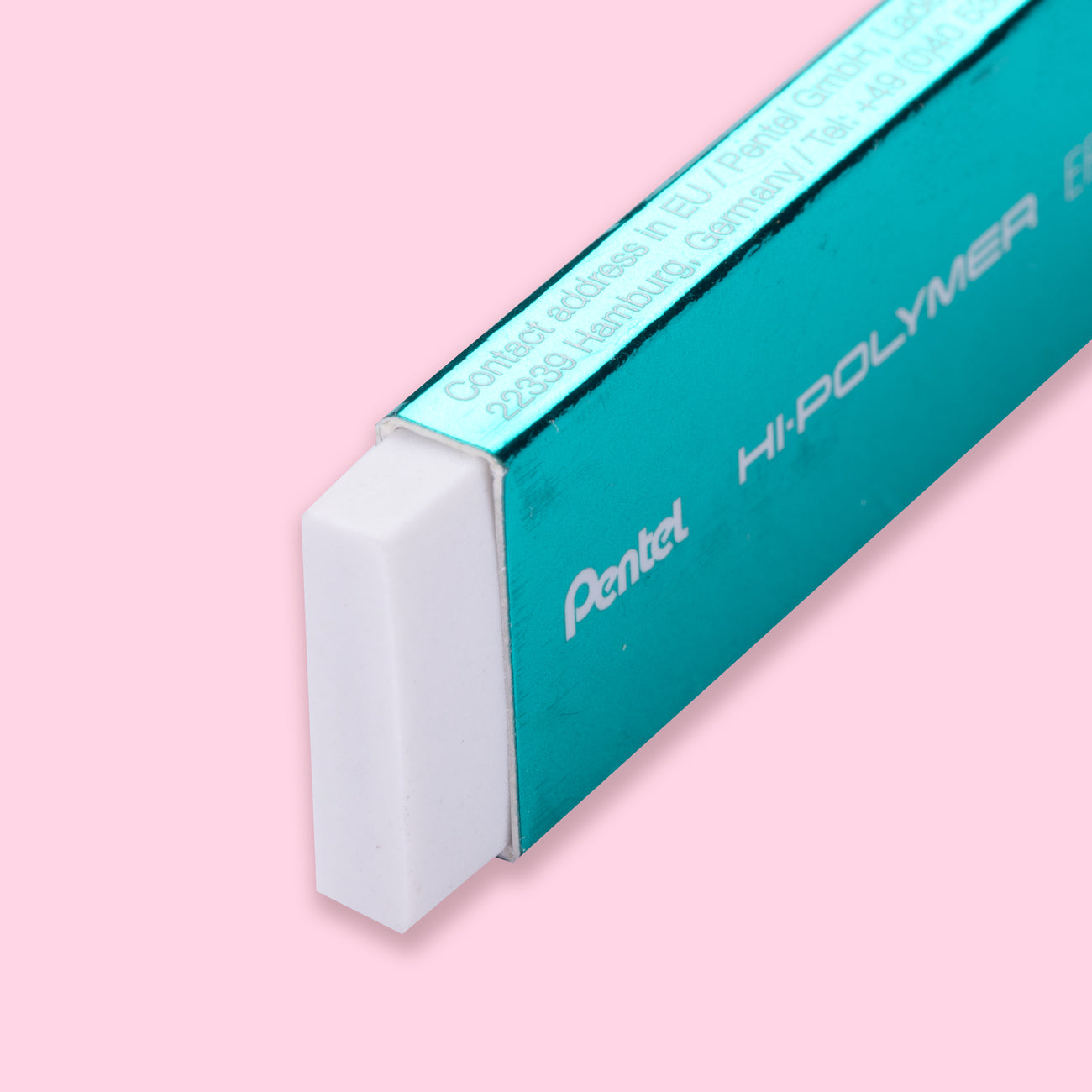 Pentel Hi-polymer Jumbo Plastic Rubbers Erasers White Pack of 2 Includes 2  FREE Pentel Rulers 