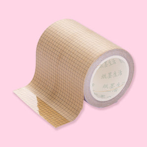 Grid Pattern Kraft Paper Tape - Stationery Pal