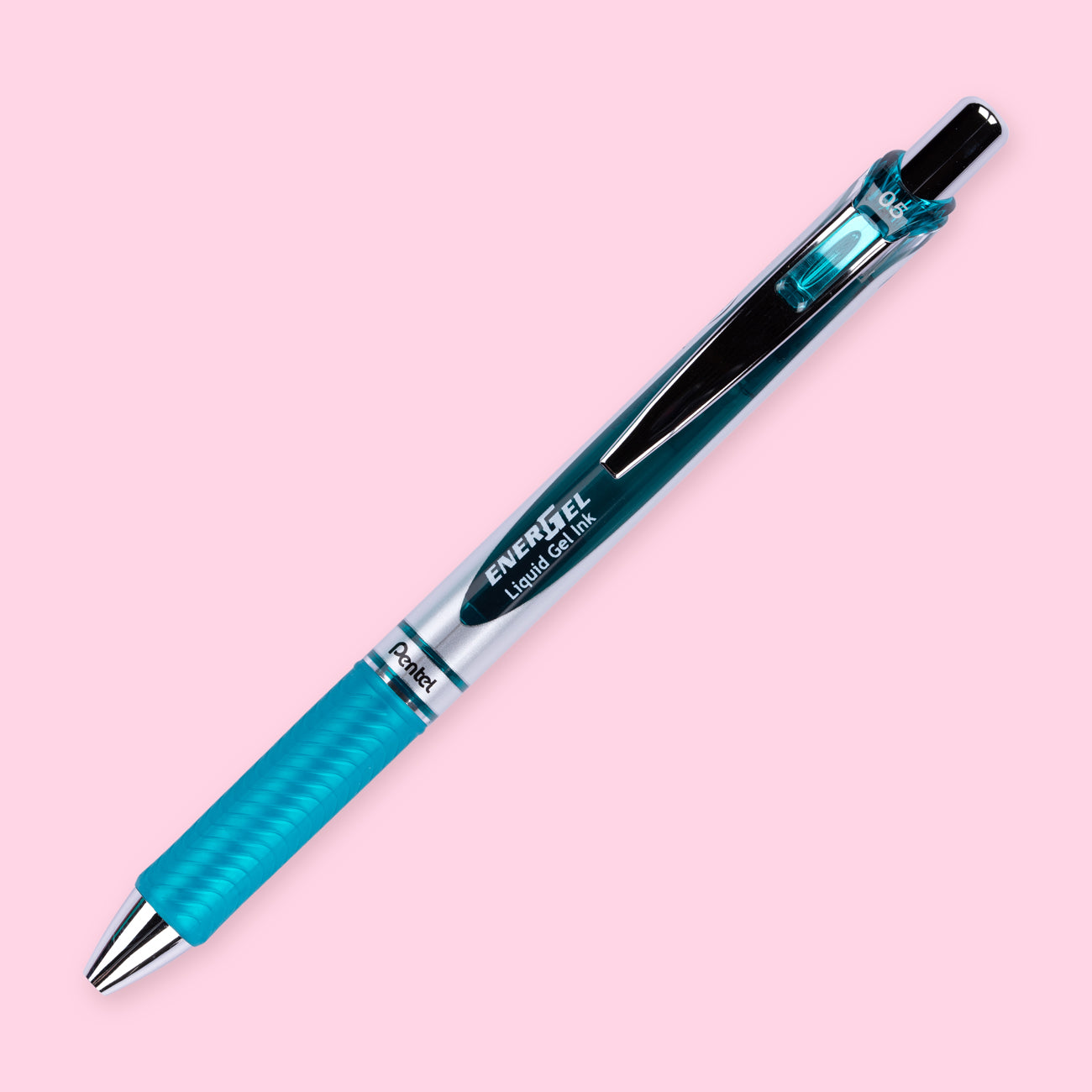 Pentel EnerGel RTX Gel Pen - Conical - 0.5 mm - Turquoise Blue
