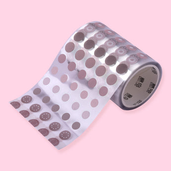 Polka Dot Washi Sticker - Brown - Stationery Pal