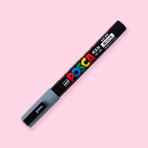 Uni Posca Paint Marker PC-3M - Fine Point - Gray - Stationery Pal