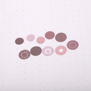 Polka Dot Washi Sticker - Brown - Stationery Pal