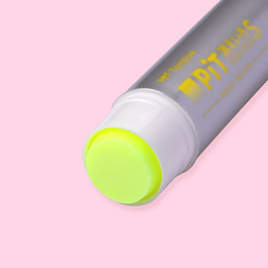 Tombow Kieiro Pit Neon Yellow Glue Stick - Silver