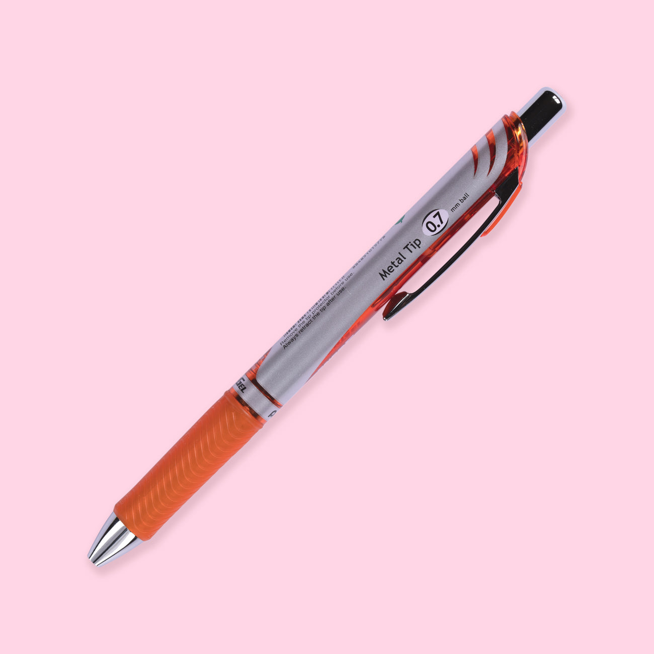 Pentel EnerGel RTX Gel Pen - Conical - 0.7 mm - Orange