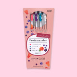 Uni-Ball One Gel Ink Ballpoint Pen Limited Edition - Fruit Tea Color - 0.38 mm - Recharge Set - Stationery Pal