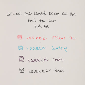 Uni-Ball One Gel Ink Ballpoint Pen Limited Edition - Fruit Tea Color - 0.38 mm - Recharge Set - Stationery Pal