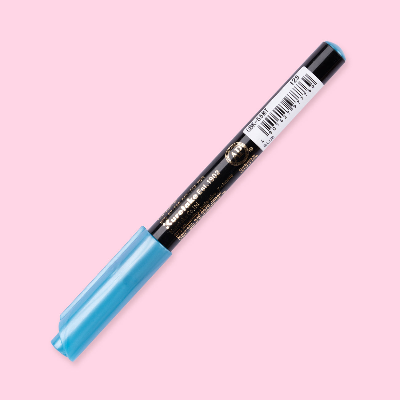 Kuretake Zig Fudebiyori Metallic Brush Pen - Blue 125