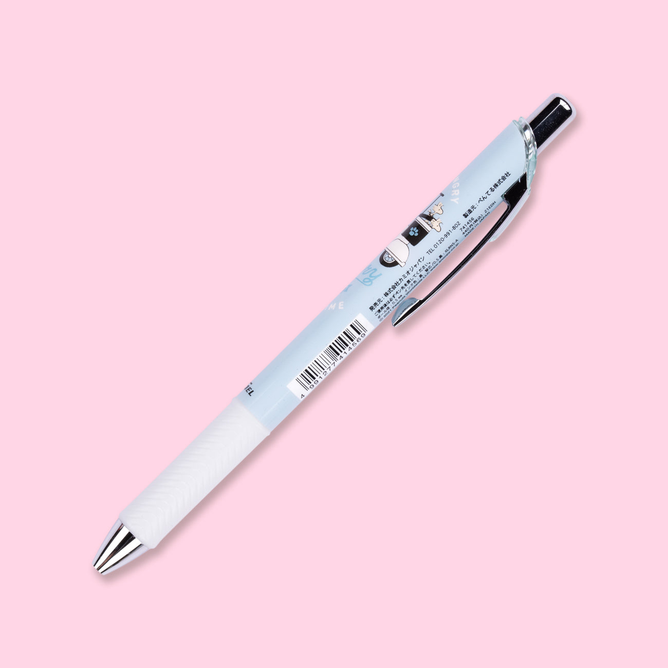Pentel EnerGel Snoopy Limited Edition Gel Pen - 0.5 mm - Black Ink - White Grip
