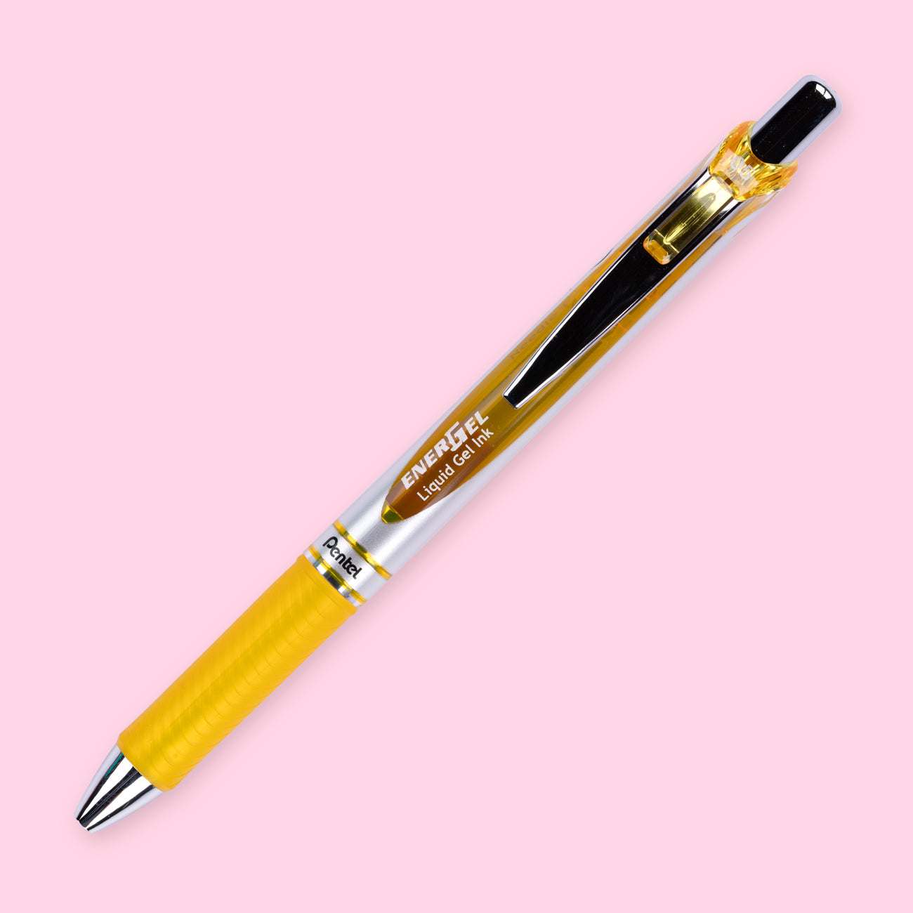 Pentel EnerGel RTX Gel Pen - Conical - 0.5 mm - Yellow