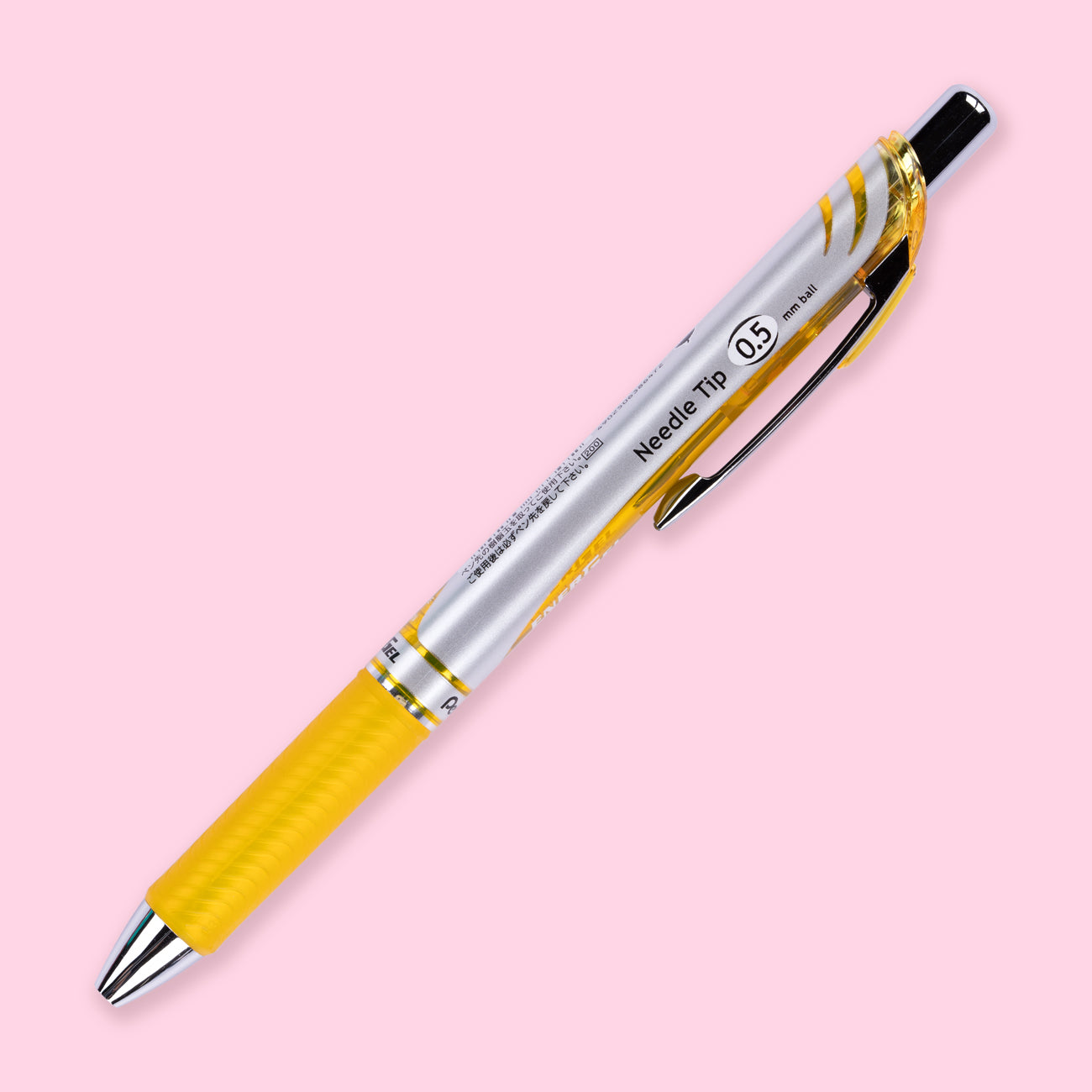Pentel EnerGel RTX Gel Pen - Conical - 0.5 mm - Yellow