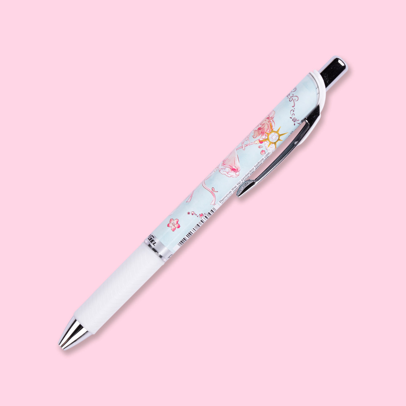 Pentel EnerGel x Cardcaptor Sakura Limited Edition Gel Pen - 0.5 mm - Black Ink - Pink Ribbon Dress 