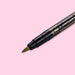 Kuretake Zig Fudebiyori Metallic Brush Pen - Gold 101