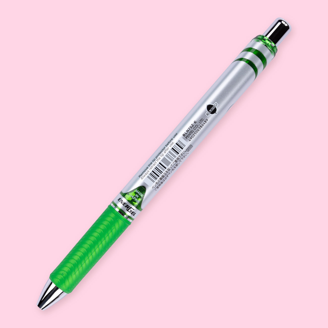 Pentel EnerGel RTX Gel Pen - Conical - 0.5 mm - Lime Green