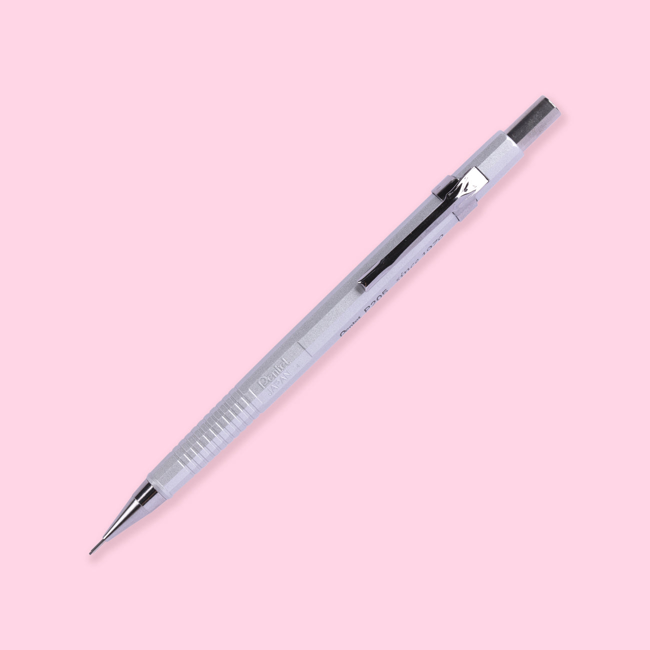 Pentel Limited Edition P205 Mechanical Pencil - 0.5 mm - Silver