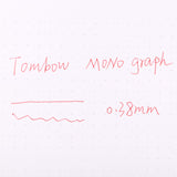 Tombow MONO Graph Lite Oil-Based Ballpoint Pen - MONO Tri-color - Red Ink - 0.38 mm