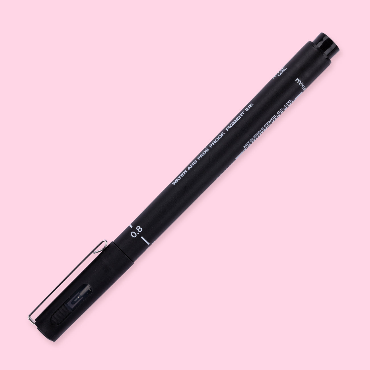 Pin Style Pen Uni Pin Pen - Pigment Ink - Size 08 - 0.8 mm - Black — Stationery Pal