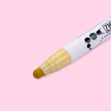 Kuretake Zig Clean Colour Dot Single Marker - Butter - 502