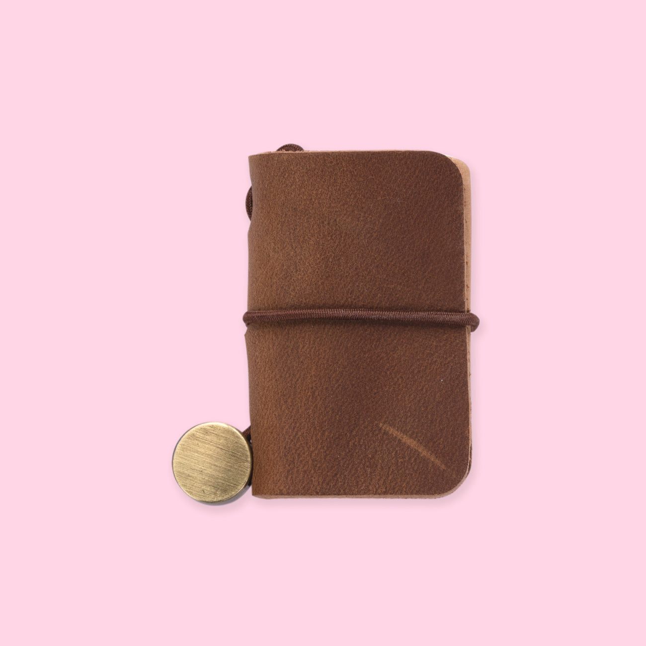 Mini Leather Notebook - Brown