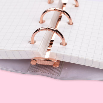 Mini Grid Notebook - Rose Gold - Stationery Pal