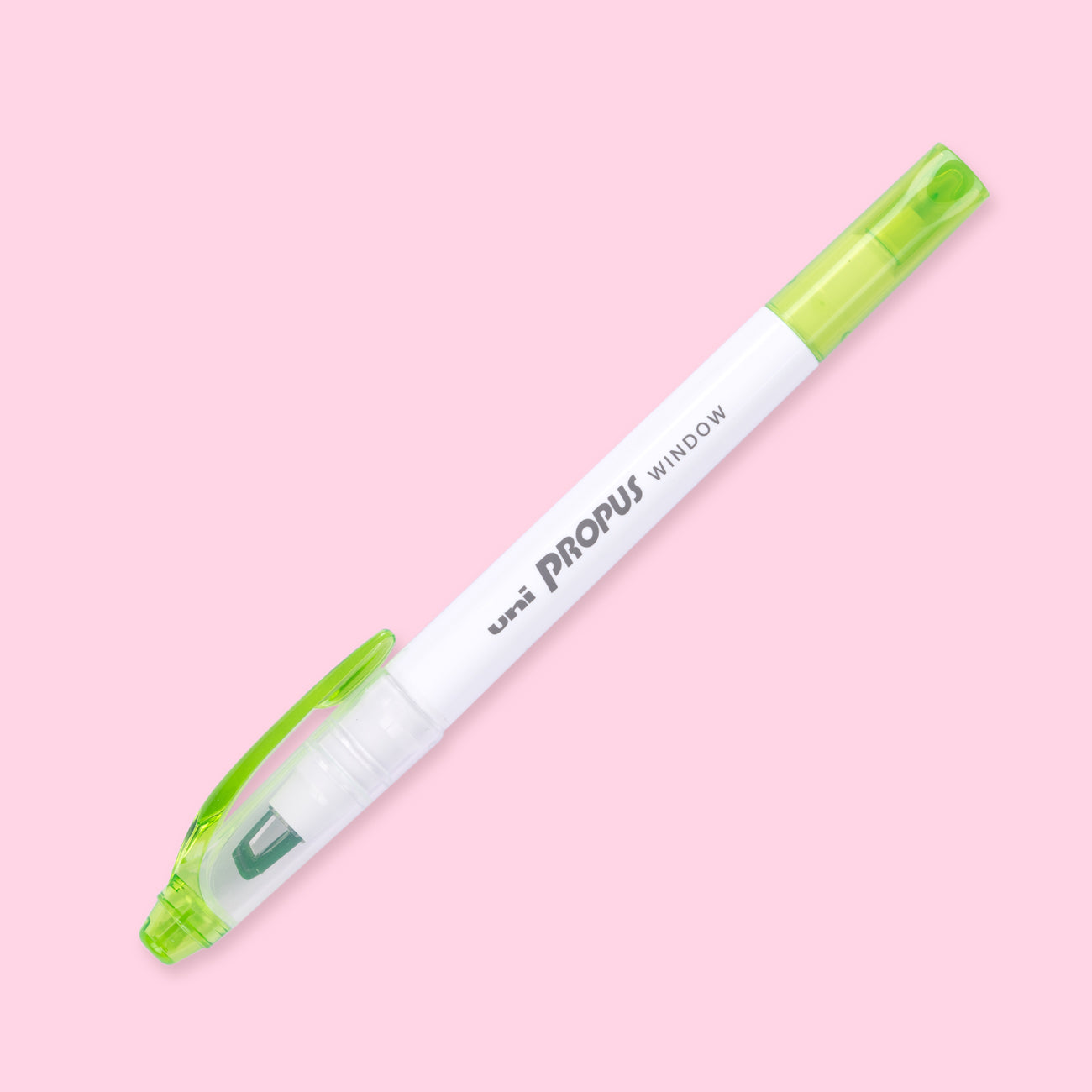Uni Propus Window Double-Sided Highlighter - Light Green - 2020 New Color