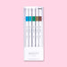 Uni Emott Ever Fine Marking Sign Pen - 0.4 mm - 5 Color Set - No.4 Island Color