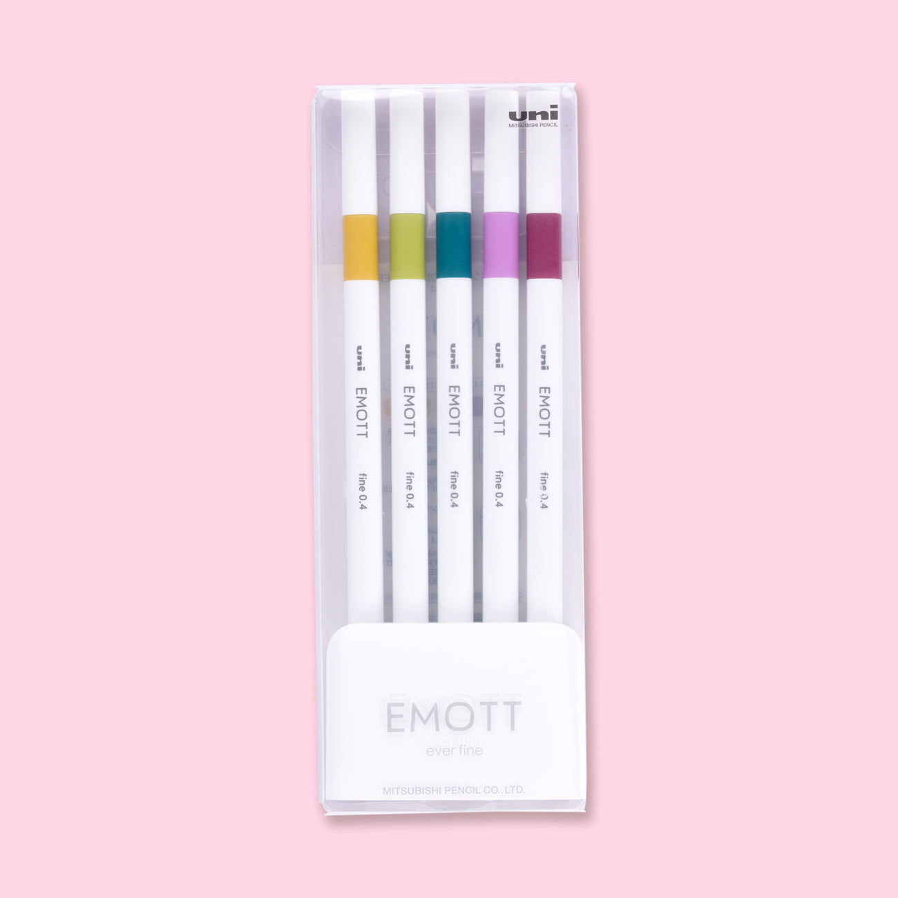  uni-ball EMOTT Fineliner Pens, Fine Point (0.4mm), Assorted  Ink, 5-count, Retro : Office Products