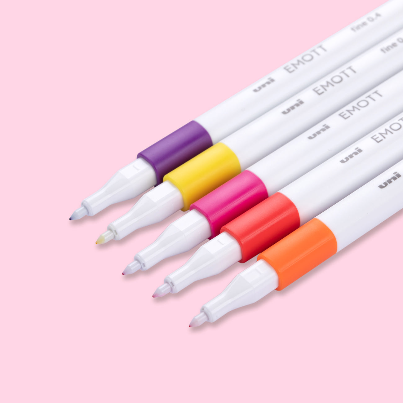 uni EMOTT Fineliner Marker Pens, Fine Point, 0.4 mm, Floral Colors, 5 Count  NEW