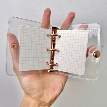 Mini Grid Notebook - Rose Gold - Stationery Pal