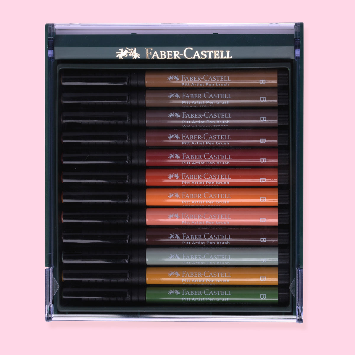 Faber-Castell Autumn Colours Pitt Brush Pen (Pack of 12)