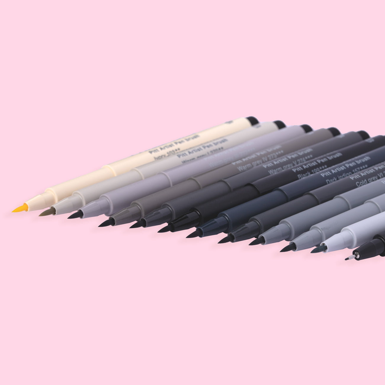 PITT Fineliner Pen 4 Set - Black