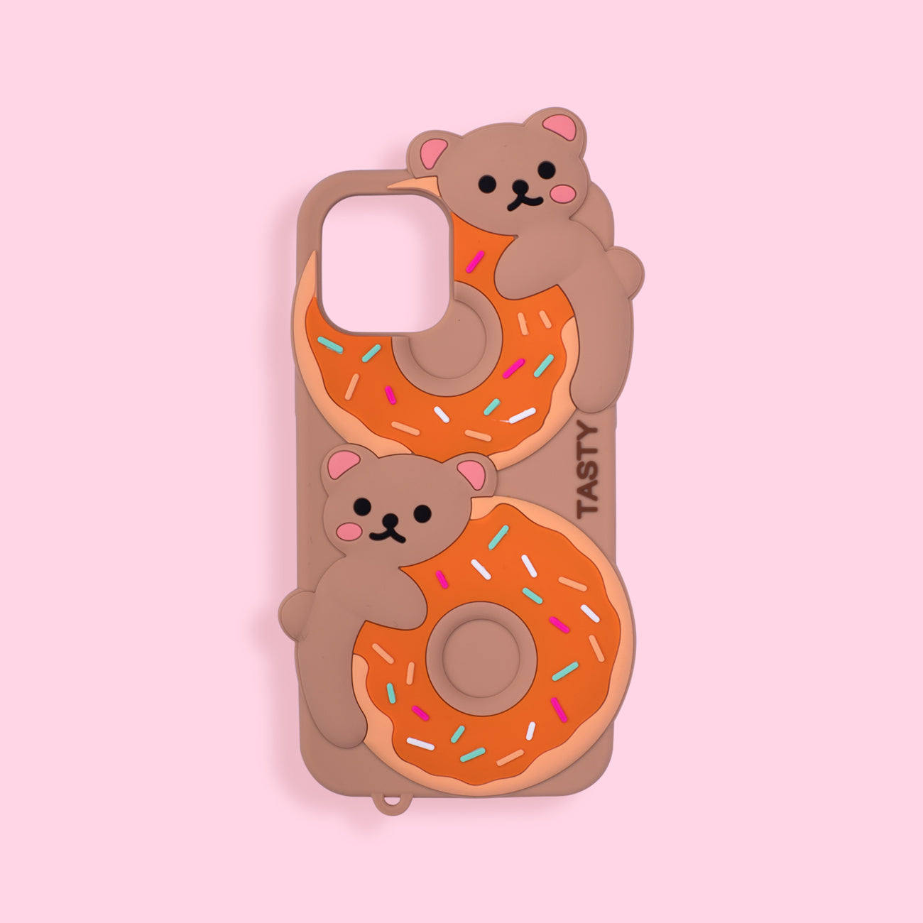 iPhone 12 Pro Max Case - Doughnut And Bear - Orange