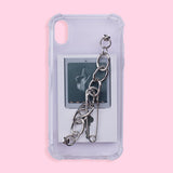 iPhone XR Case - Iron Chain - Transparent - Stationery Pal