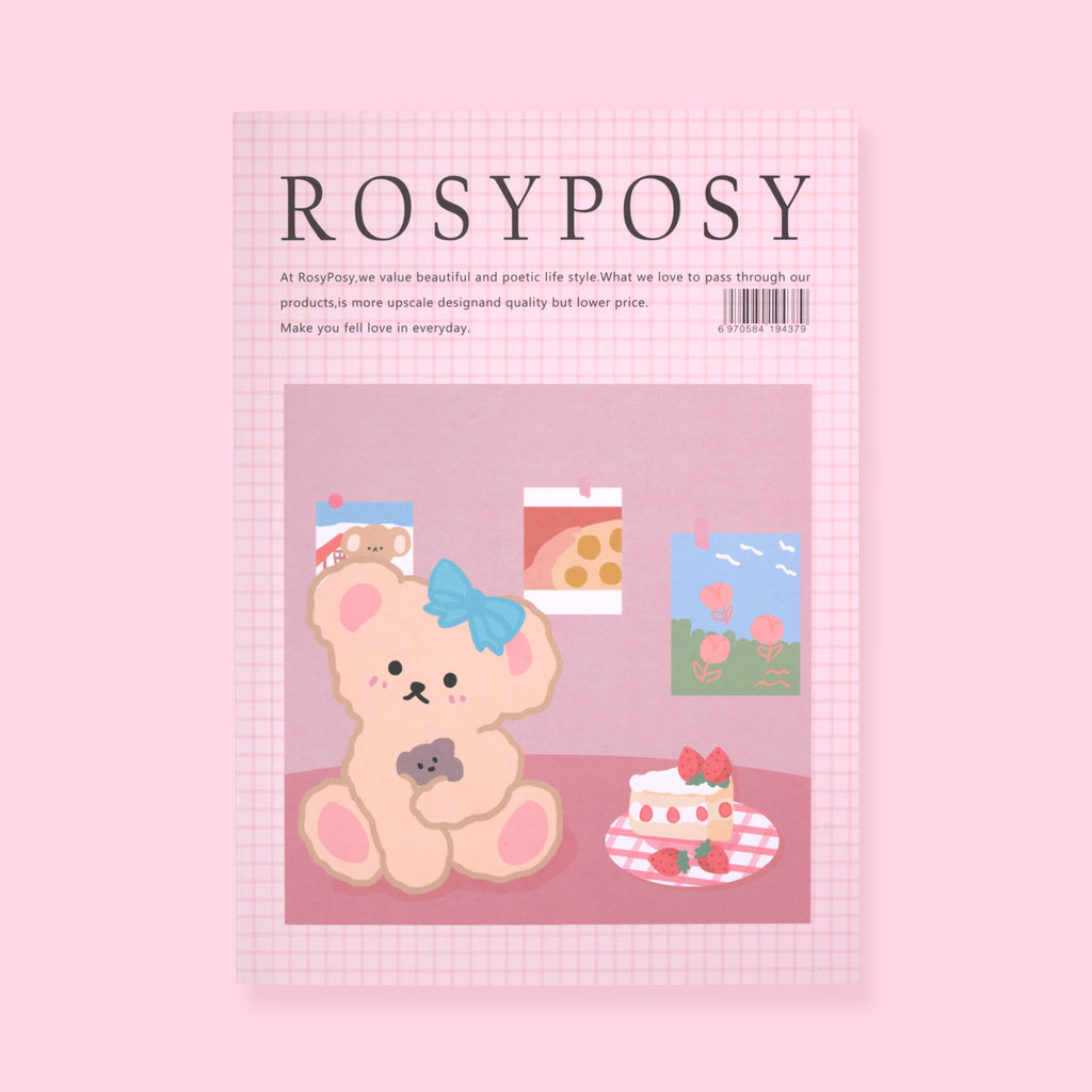 Rosy Posy Scrapbooking Paper Pad - Beige — Stationery Pal