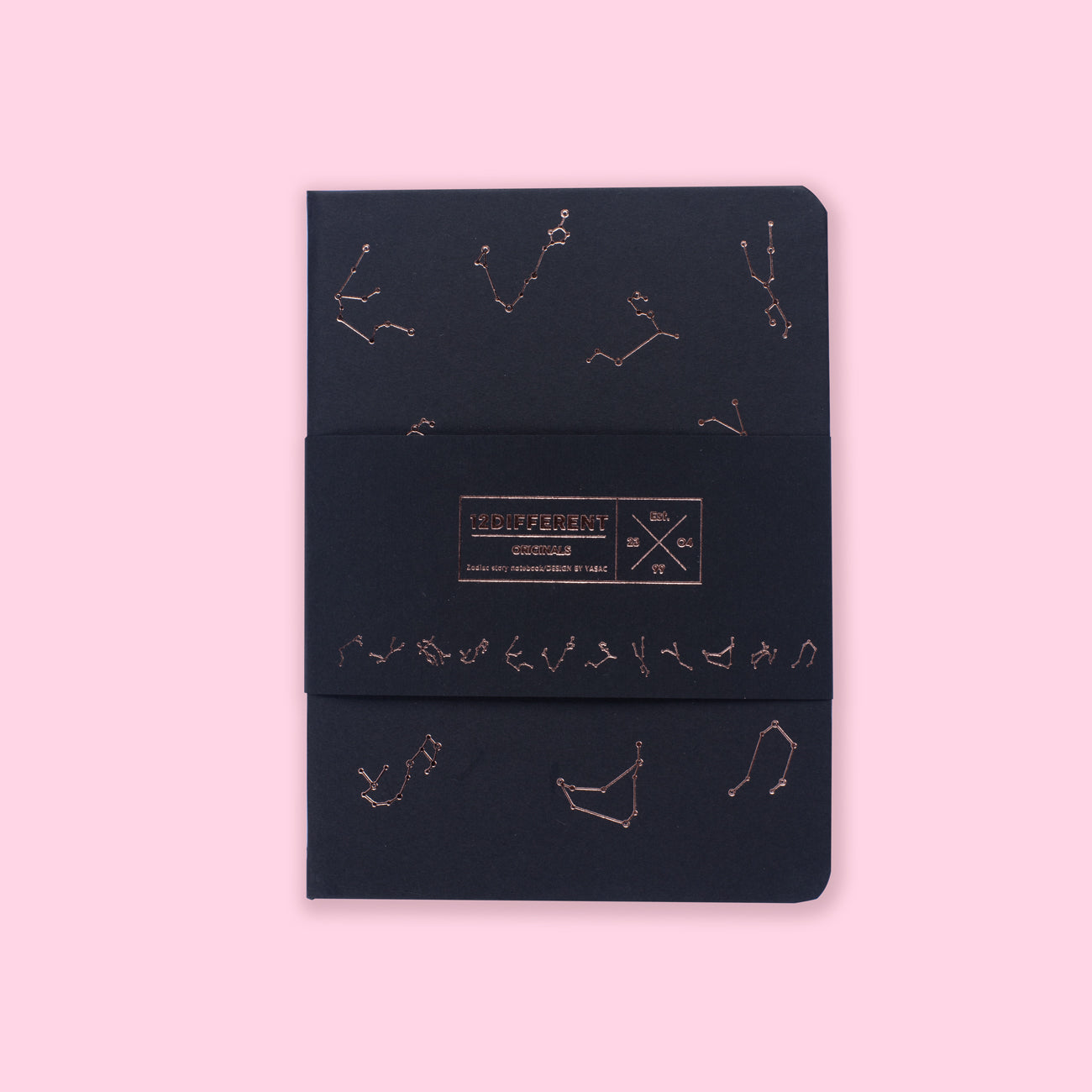 Hardcover Constellation Blank Notebook - Black