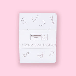 Hardcover Constellation Blank Notebook - White - Stationery Pal