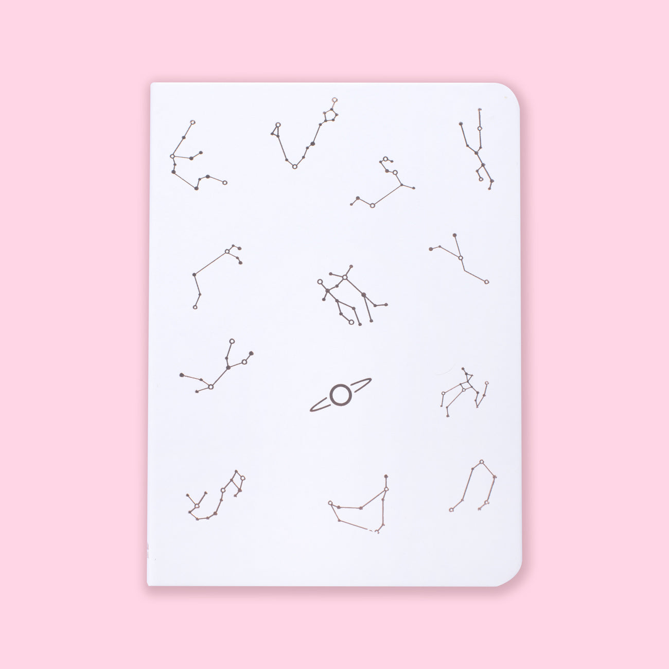 Hardcover Constellation Blank Notebook - White