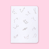 Hardcover Constellation Blank Notebook - White - Stationery Pal