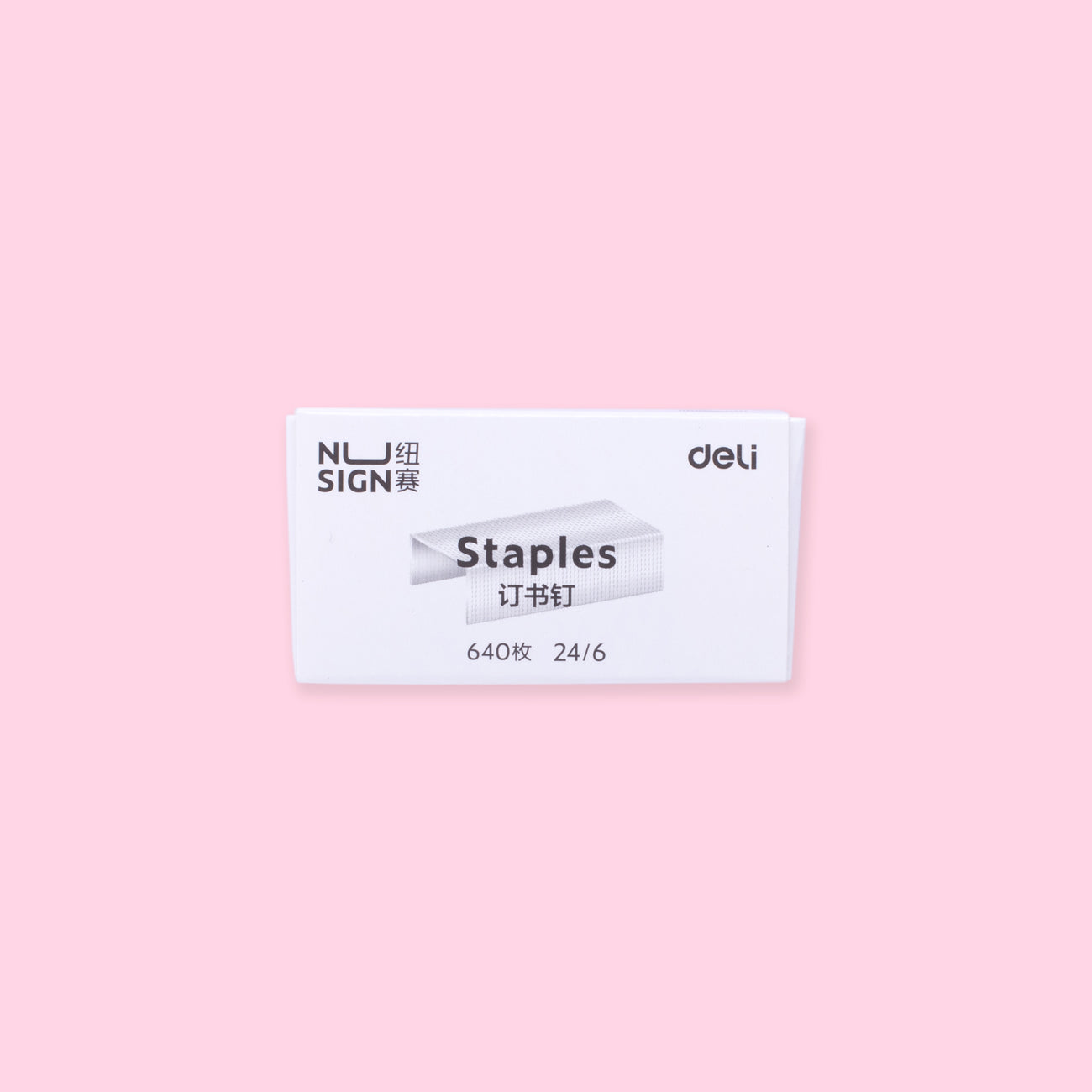 Pink Stapler + Staples