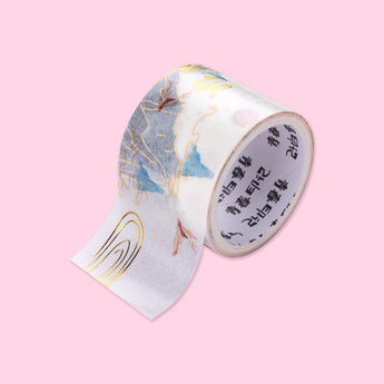 Gold Foil Japanese Retro Washi Tape - Set of 6 - Mountain - Stationery Pal