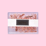 Hollow Binder Paper Clip 20 Pack - Rose Gold - Stationery Pal