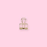 Hollow Skeleton Binder Paper Clip - Gold - Small - Stationery Pal