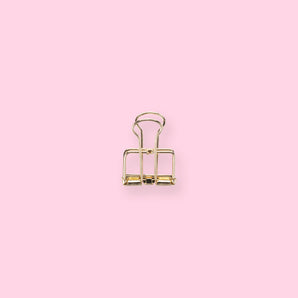 Hollow Skeleton Binder Paper Clip - Gold - Small - Stationery Pal