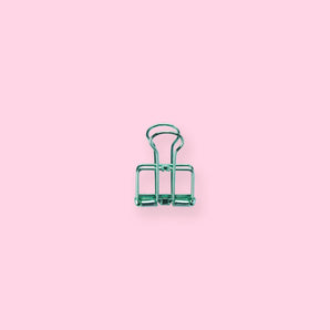 Hollow Skeleton Binder Paper Clip - Green - Small - Stationery Pal