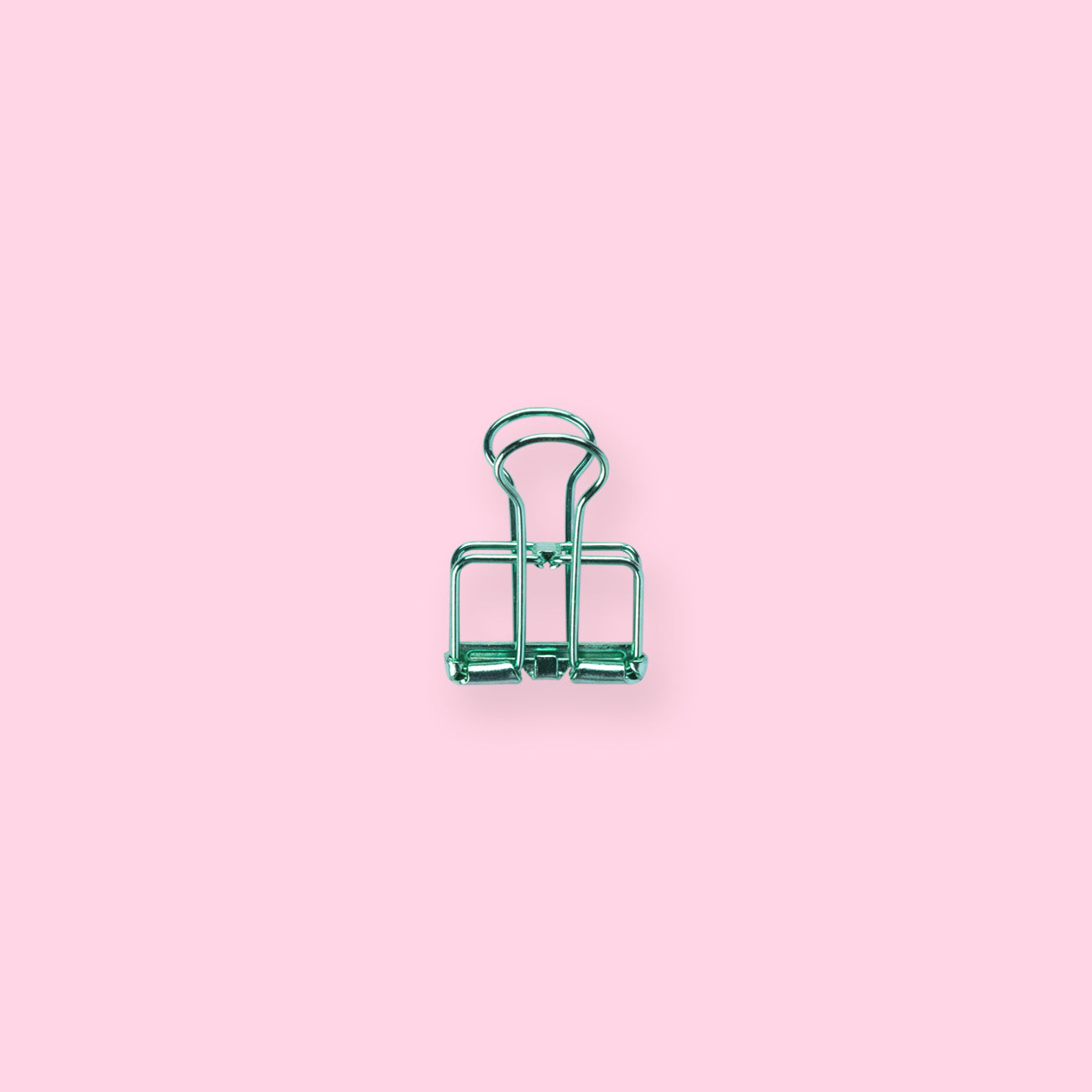 Hollow Skeleton Binder Paper Clip - Green - Small