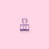 Hollow Skeleton Binder Paper Clip - Purple - Small - Stationery Pal