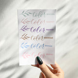 Creamy Color Highlighter - Set of 6 - Sweet - Stationery Pal